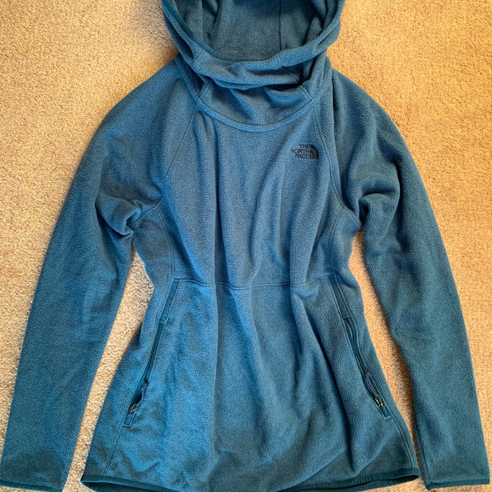 The North Face TKA Glacier Alpine Fleece Cowl Neck Scuba Hoodie XS